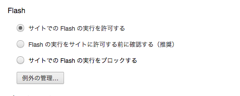 Google Chrome設定画面3