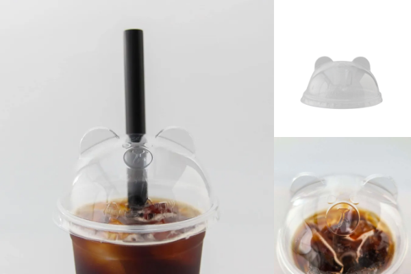 【新発売】いつものドリンクがもっと可愛く！クマ耳つきドームフタ