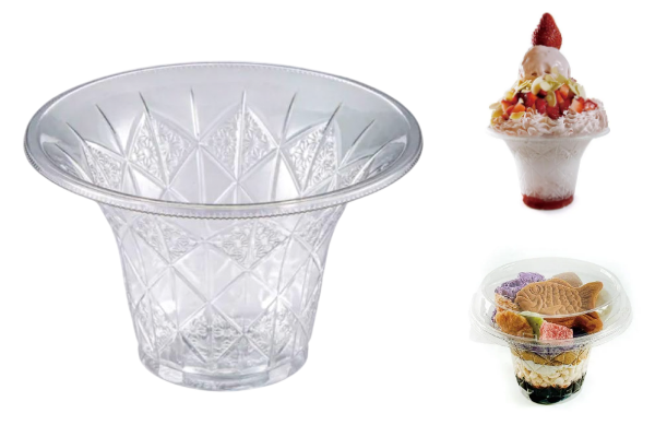【新入荷】かき氷カップ「キリコ」タイプが登場丨別売りフタと合わせてデザートカップにも◎