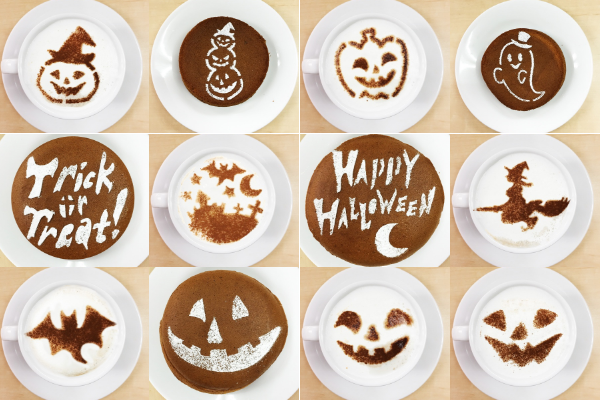 【ハロウィンにおすすめ】ラテやスイーツをかわいく飾るステンシル