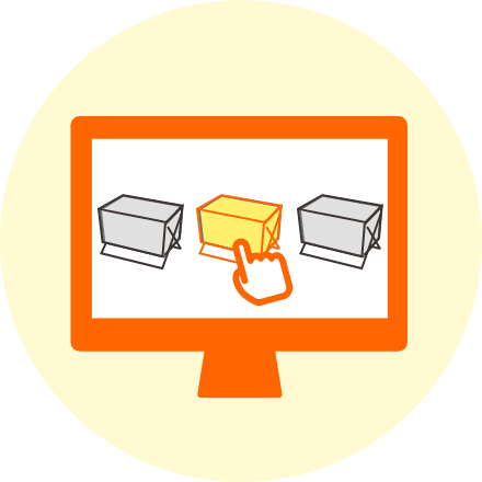 名入れサイドワゴンアイテムページより、お好きなアイテムをお選びください。