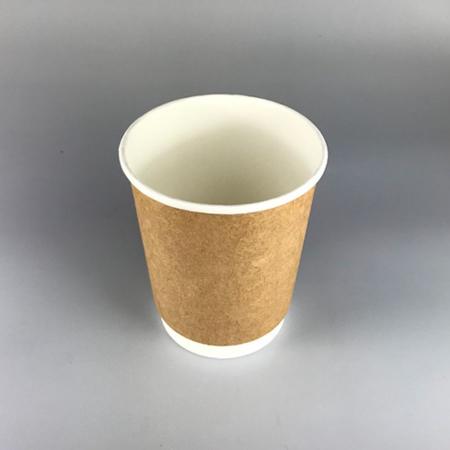 BMT-036｜断熱クラフト二重紙コップ クラフト 240ml(8オンス) 80mm口径