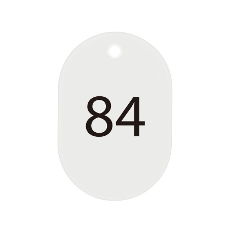 BF-73｜クローク札 札のみ 小・76～100番 BF-73 スチロール番号札(番号