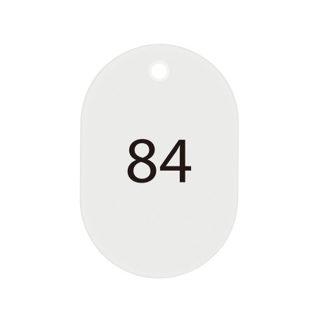 BF-53｜クローク札 札のみ 大・76～100番 BF-53 スチロール番号札(番号