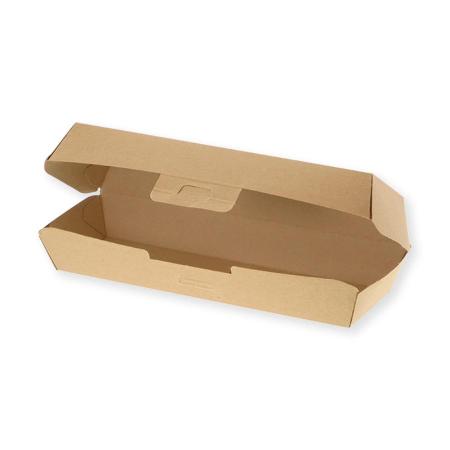 未晒ホットドッグボックス　S 400個　ノンフッ素ネオクラフト　※沖縄・離島 送料別途