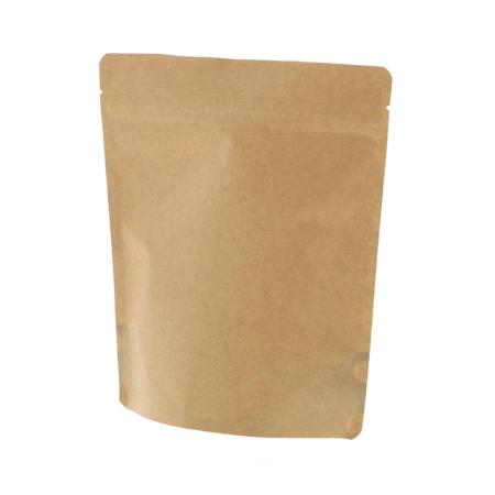 チャック付スタンド袋　クラフト 500枚　BA18-20 内側アルミ蒸着　※沖縄・離島 送料別途