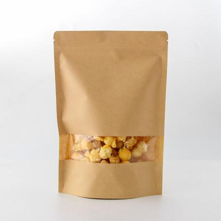 スタンドアップパウチ　クラフト紙(ジッパー付)　1,000枚(TYPE8)　※沖縄・離島 送料別途