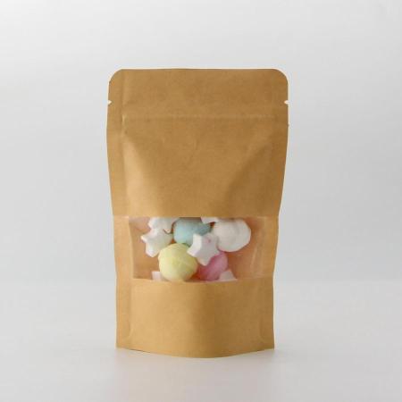 スタンドアップパウチ　クラフト紙(ジッパー付)　2,000枚(TYPE1)　※沖縄・離島 送料別途