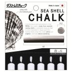 ダストレスシーシェルチョーク 白・6本入り 日本理化学工業 DSC-6-W