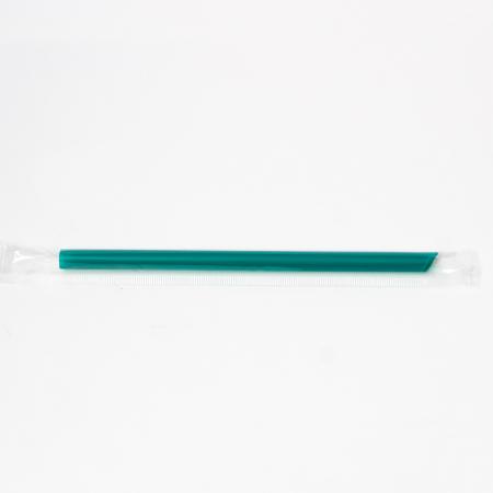 straw-34｜タピオカ蓋突き刺し用 10×190mm 片先斜ストレート フィルム