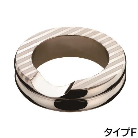 4885｜18-8 リングレストライン2 シルバー箸置き φ32×H8mm 004885