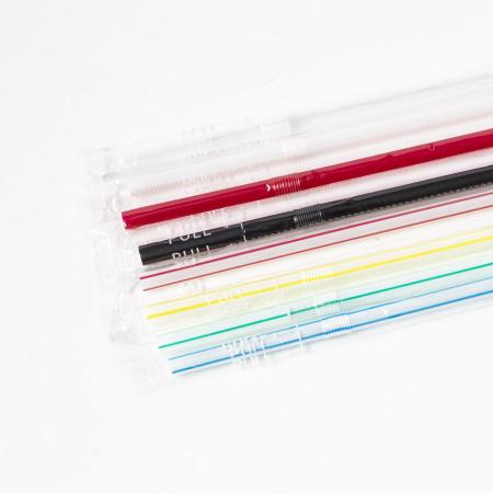 ジュース用6mm×21cm｜輸入フレックスストロー(ジュース用) 6x210mm