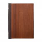 【在庫限り】木製メニューブック　A4・4ページ ピンタイプ WB-931 木製ピンメニュー(ウォルナットMDF)えいむ(Aim)