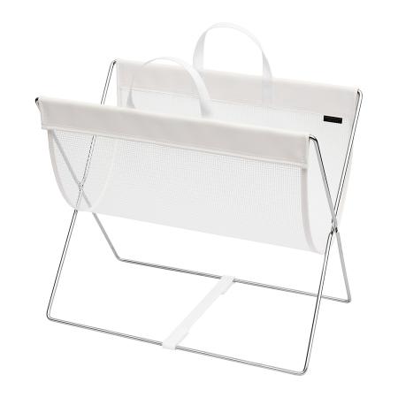 セルフワゴン　ホワイト　メッシュ×レザー調PVC　R-358　4990630358021　サキ(SAKI COLLECTION)