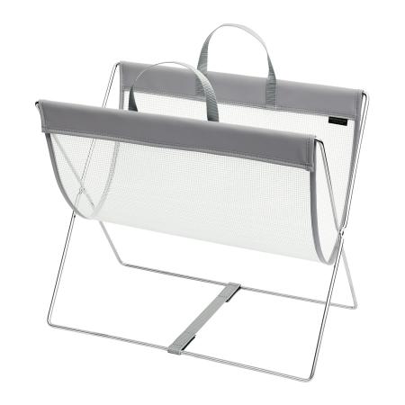 セルフワゴン　グレー　メッシュ×レザー調PVC　R-358　4990630358038　サキ(SAKI COLLECTION)