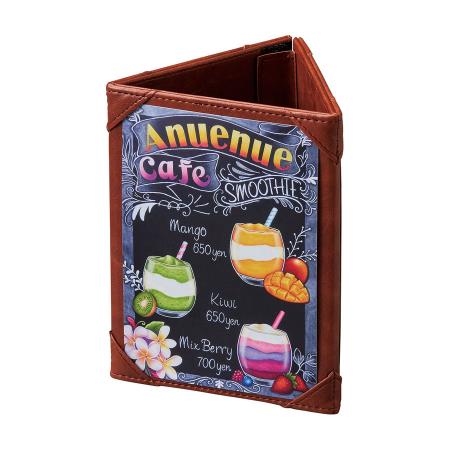 NS-333｜折りたたみ式三角メニュー(A6・三面) △125×H161mm NS-333