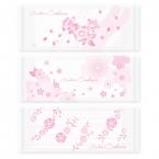 不織布おしぼり(外袋:桜柄)　180×220mm　平型 2,000本　おしぼりBrilliant Sakura　※北海道・沖縄・離島 送料別途