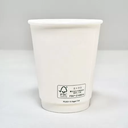 FSC認証二重紙コップ　360ml(12オンス)　90mm口径 1,000個　※沖縄・離島 送料別途