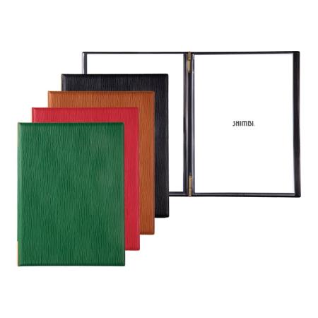 洋風メニューブック　B5・4ページ　メニュークリップタイプ　MS-302A シンビ(SHIMBI)