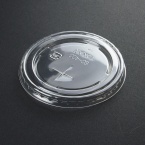 紙コップ用フタ　83.4mm口径　2,800個・クリア　SC-400-F PET×穴