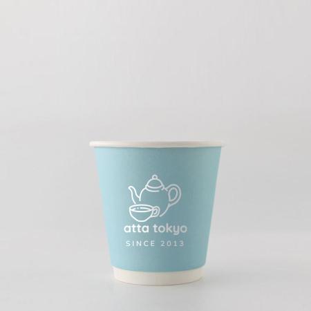 名入れ二重紙コップ　白1色 片面印刷 1,000個から　10オンス(満杯:300ml)　※北海道・沖縄・離島 送料別途