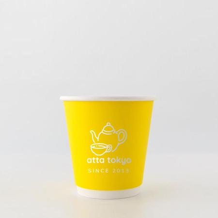 名入れ二重紙コップ　白1色 片面印刷 1,000個から　10オンス(満杯:300ml)　※北海道・沖縄・離島 送料別途