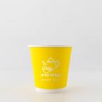 名入れ二重紙コップ　白1色 片面印刷 1,000個から　10オンス(満杯:300ml)　※北海道・沖縄・離島 送料別途