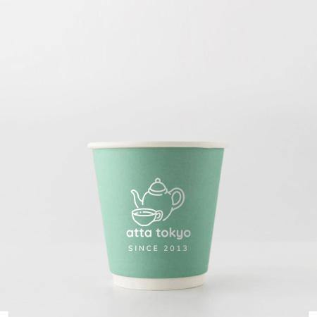 名入れ二重紙コップ　白1色 片面印刷 1,000個から　10オンス(満杯:300ml)　※北海道・沖縄・離島 送料別途