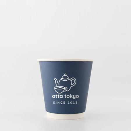 名入れ二重紙コップ　白1色 片面印刷 1,000個から　10オンス(満杯:300ml)　※北海道・沖縄・離島 送料別途