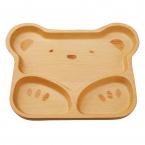 ブナ キッズプレート クマ 245x200xH20mm