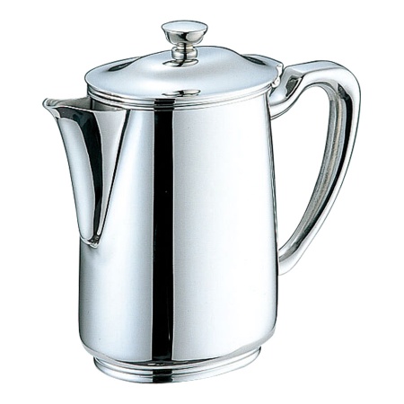 YUKIWA ユキワ　B渕ロイヤルコーヒーポット ショートスパウト 10人用(1500cc) 03025610 COFFEE POT/ROYAL SHORT SPOUT/OVAL