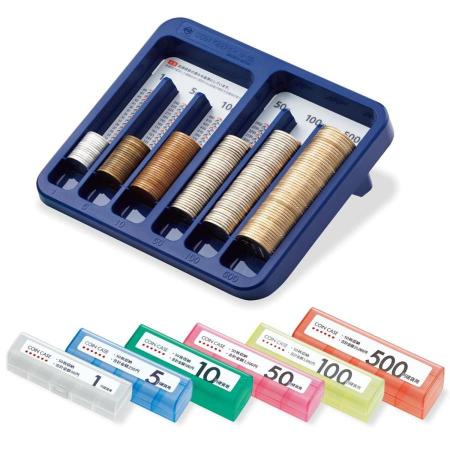 コインキーパー　6種類硬貨用　コインケース付　M-33　オープン工業