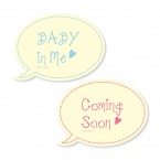 フォトプロップス ベイビー Baby in me / Coming Soon 2点セット【写真の小道具・写真撮影を楽しむアイテム 】 PR-70