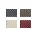 和風メニューブック　B5横・4ページ ホックタイプ MB-317 チェック柄メニュー えいむ(Aim)