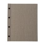 洋風メニューブック　A4・4ページ ホックタイプ HB-631 ホック式麻柄メニュー えいむ(Aim)