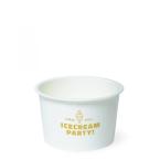 名入れアイスカップ　フレキソ印刷 6,000個から　104ml(両面PEコート)　※沖縄・離島 送料別途 ※個人宅配送不可