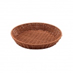 PPラタン 丸型ビュッフェバスケット 40型 ブラウン BB-400-BR　010B40BR