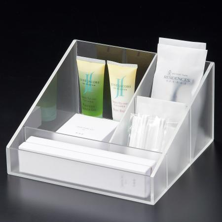 AD-23C｜縦横兼用アクリルアメニティケース W218×D208×H120(40)mm AD