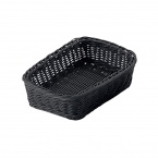 PPラタン 角型バスケット 21型 ブラック RE-332-BK　01033221