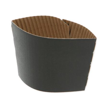 ペーパーカップスリーブ　8オンス用 ブラック　500枚　※沖縄・離島 送料別途