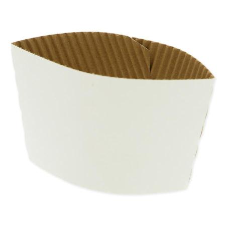 ペーパーカップスリーブ　12オンス用 ホワイト　500枚　※沖縄・離島 送料別途