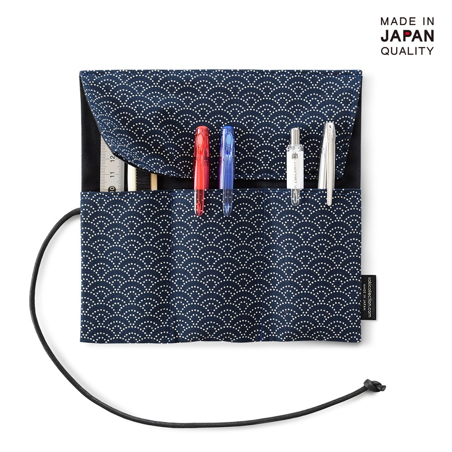 P 661 ロールペンケース 和柄 セイガイハ柄 コン P 661 サキ Saki Collection 飲食店用品 印刷通販のatta アッタ
