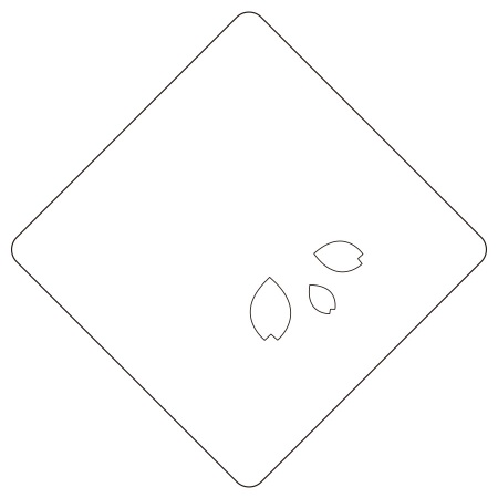 カフェアートステンシル　サクラ-花びら-　LAS-0065　4573169220658