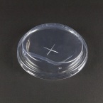 紙コップ用フタ　84.6mm口径　クリア 2,000個　×穴(ストロー穴)　※沖縄・離島 送料別途 ※個人宅配送不可