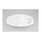 カレー・パスタ容器　本体のみ600個　247x152x45mm ※電子レンジ可 BFカレー内6ホワイト本体 ※沖縄・離島 送料別途