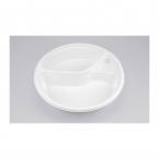 カレー・パスタ容器　本体のみ400個　φ212x42xmm ※電子レンジ可 BFカレー内8ホワイト本体
