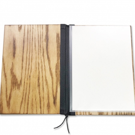 WB-921｜木製メニューブック A4・4ページ 紐タイプ WB-921 MDF焼板