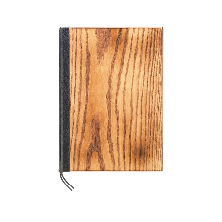 木製メニューブック　A4・4ページ 紐タイプ WB-921 MDF焼板メニュー えいむ(Aim)
