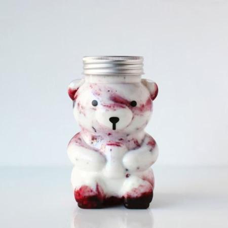 ドリンクボトル　クマボトル　500ml 100個　フタ付き　※沖縄・離島 送料別途