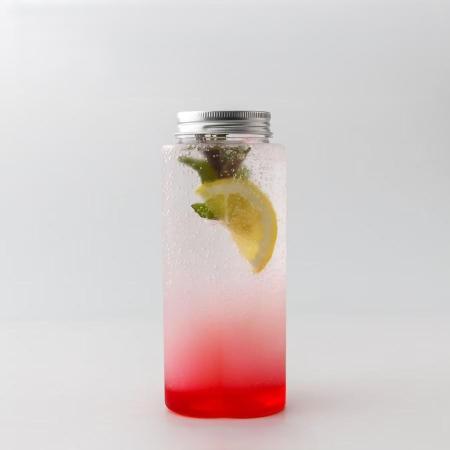 ドリンクボトル　ハートボトル　500ml 100個　フタ付き　※沖縄・離島 送料別途